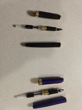 Baoer 388 de alta calidad regalo de negocios metal negro dorado estudiante pluma estilográfica, papelería de oficina material escolar