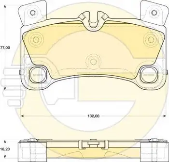 

Brake pads AUDI Q7/VW TOUAREG 4.2-6.0/PORSCHE CAYENNE 06-