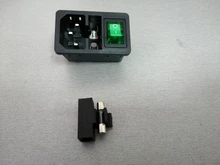 Fuse Connector-Plug Rocker-Switch Power-Socket Inlet Black Iec320 C14 Blue Green 