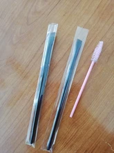 Brocha profesional para Contorno de cejas, pincel delineador de cejas en ángulo pequeño, alta calidad, marca de maquillaje, herramientas A101