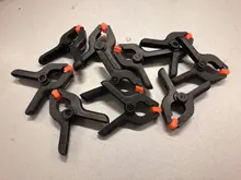 Spring-Clamps Background Woodworking-Tools Studio Photo 2inch Plastic for DIY 5/10pcs