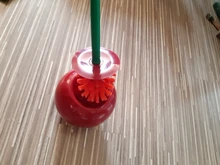 Cepillo de baño nueva hermosa cereza forma Cepillo para inodoro Cepillo de inodoro y titular Set de inodoro Cepillo de Borstel Wc Cepillo Wc trump enikemathemick ④ decoración de hogar