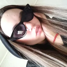 Gafas de sol con forma de ojo de gato para mujer, anteojos de sol femeninos, de diseño de marca, con espejo negro, triangulares, con protección UV400