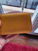 Tarjetero de piel auténtica para hombre y mujer, cartera Rfid, organizador de cambio, Bolso pequeño con cremallera, novedad de 2020