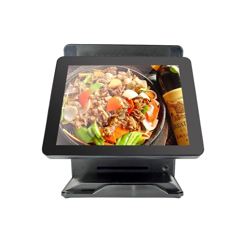 US $364.00 High quality POS system for retailers POS Machine dual screen machine 1515 flat screenPoint of sale cash register
