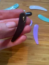 Mini espátula cosmética desechable, máscara de maquillaje curvada, cuchara de Crema para Ojos, palo de maquillaje, Kits de herramientas de belleza facial, 10 Uds.