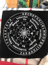 Mantel para Tarot, almohadilla de cartas de adivinación, péndulo, Tarot mágico, mesa de juegos de mesa