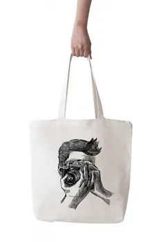 

Angemiel Bag Large Charcoal Photo Attracting Man Shopping Beach Tote Bag