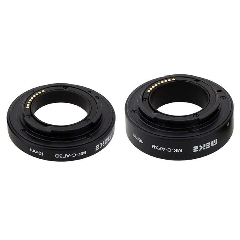 

Meike MK-C-AF3-B Plastic Auto Focus AF Macro Extension Tube DG Set 10mm 16mm for Canon EOS M M2 M3 M6 M50 M100