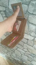 Cartera corta de cuero recubierto para hombre, billetera Retro triple Vertical, billetera coreana para jóvenes, varias tarjetas, 2020