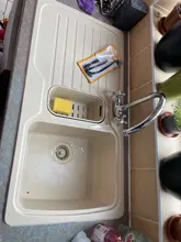 Grifos de latón para fregadero de cocina, escobilla, Palanca única, resorte extraíble, mezcladores, agua fría y caliente, grúa 9009