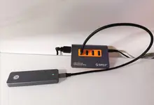 Splitter Power-Adapter Gen2-Hub ORICO USB3.1 Aluminum Super-Speed Samsung 10gbps 