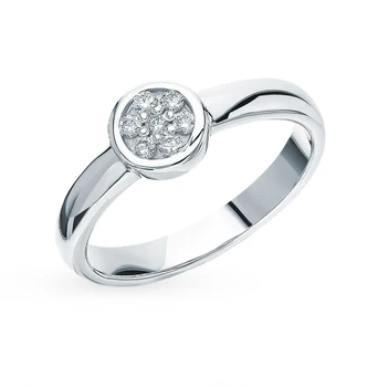 

Gold ring with diamonds sunlight sample 585