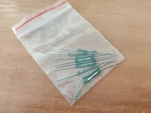 Interruptor de lengüeta de cristal para coche, interruptor de MKA-14103 de 10 Uds., N/O Reed, 10-15AT, 2x14mm A