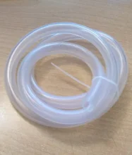 Tubo de silicona de grado alimenticio, manguera de goma Flexible transparente de 2 a 21mm, resistente al calor, para agua potable, 1 metro