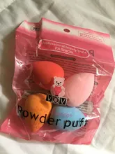 Esponja de maquillaje 4 unids/pack belleza maquillaje fundación de Puff conjunto seco y húmedo esponja Puff de polvo para cara líquido fundación crema