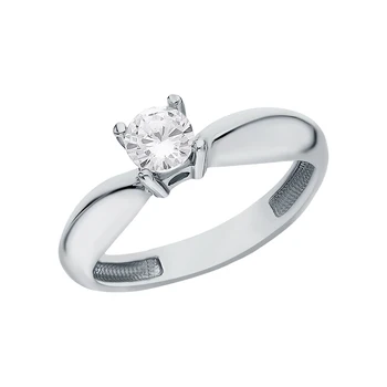 

Silver ring with cubic zirconia sunlight sample 925