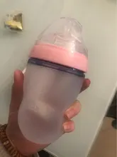 Biberones de silicona para bebé, Verde Botella/rosa, 5 oz y 8 oz, 2 paquetes, sin BPA