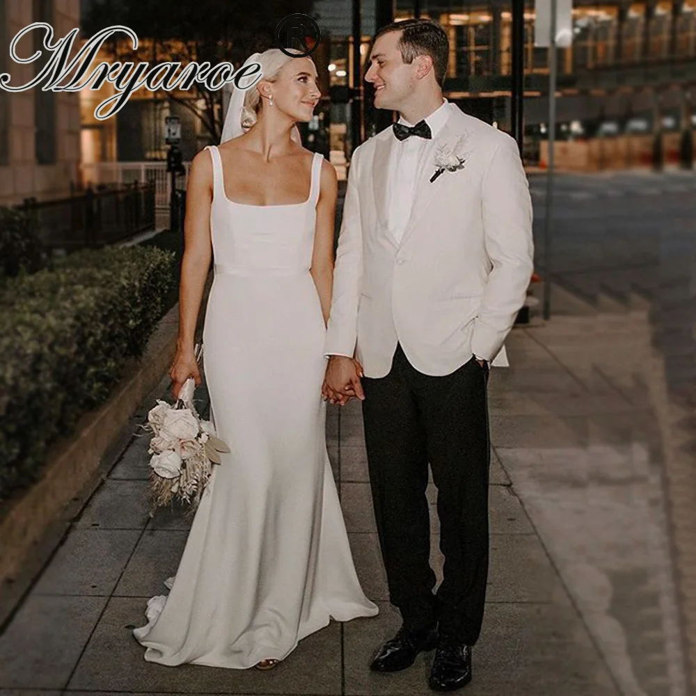Simple mermaid wedding gown Clearance