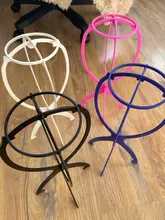 Soporte para pelucas/pelucas de plástico plegable, soporte estable y duradero para pelucas/pelucas, peluca, gorro de pelo, utensilios para muestras, 1 ud. Por lote