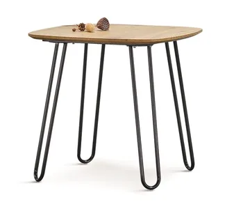 

Table ROMINA metal top DM lifelike finish, 80x80 cms