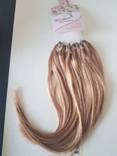 MRSHAIR-Micro anillo de extensiones de cabello humano, 1g/soporte, 50 hebras, no Remy, Rubio, marrón, Micro cuentas, 12, 16, 20, 24 pulgadas