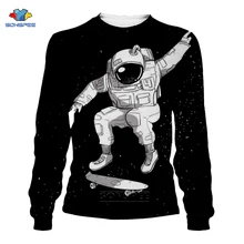 astronaut vacuuming stars hoodie