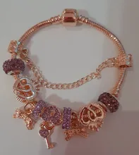 Pulsera con cuentas de corazón a corazón para mujer, 30 estilos, pulsera fina, regalo de aniversario de boda