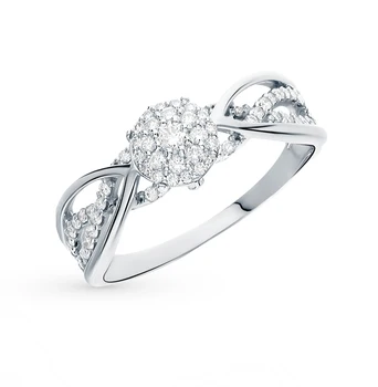 

Gold ring with diamonds sunlight sample 585