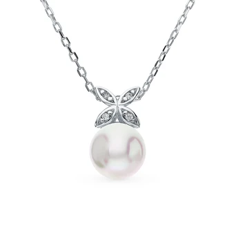 

Silver necklace with pearls sunlight sample 925