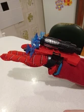 Nuevo Hombre Araña juguetes de plástico Cosplay guante de Spiderman juego de iniciador con la caja Original divertido juguetes para niños Año Nuevo cumpleaños Gi