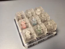 Acrylic Keyboard Tester Plastic Keycap Sampler for Cherry MX Switches