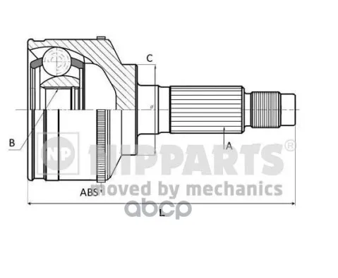 Шрус Suzuki Ignis Нар.Компл. 01-04 Nipparts N2828130 Nipparts арт. N2828130