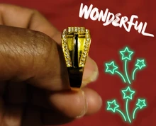 Rayas negras con incrustaciones de zirconia para hombre, colores dorados, estilo Punk, boda, fiesta, Anillos Masculinos, regalo de joyería