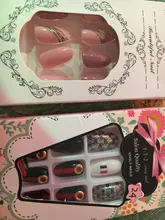 Nail-Tips Short Artificial-Nails Fake-Press Diamond Round Nude-Color Full-Cover Women