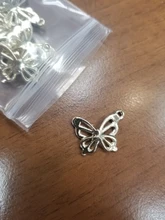 Dijes de mariposa de 14x19mm, 10 Uds., insectos para fabricación de joyas, pendientes, colgante, collar y pulsera, dijes