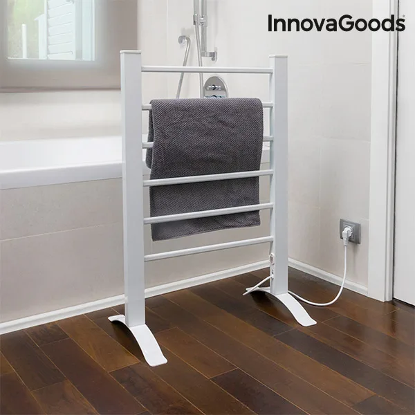 InnovaGoods Электрический полотенцесушитель для пола или стены 90 Вт белый(6 бар