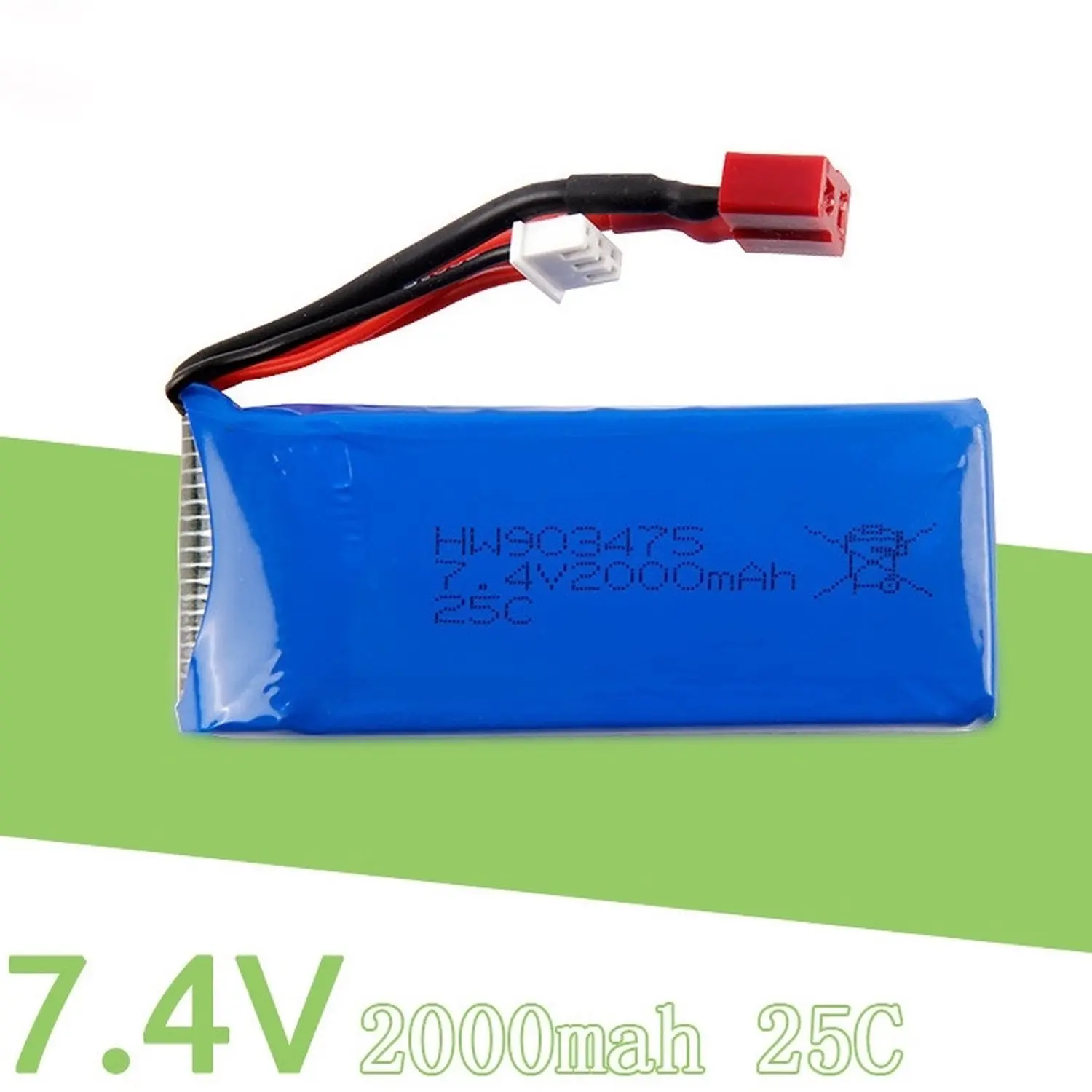 Batería Lipo de 2500 mAh y 7.4 V para Dron Syma X8C X8W X8G