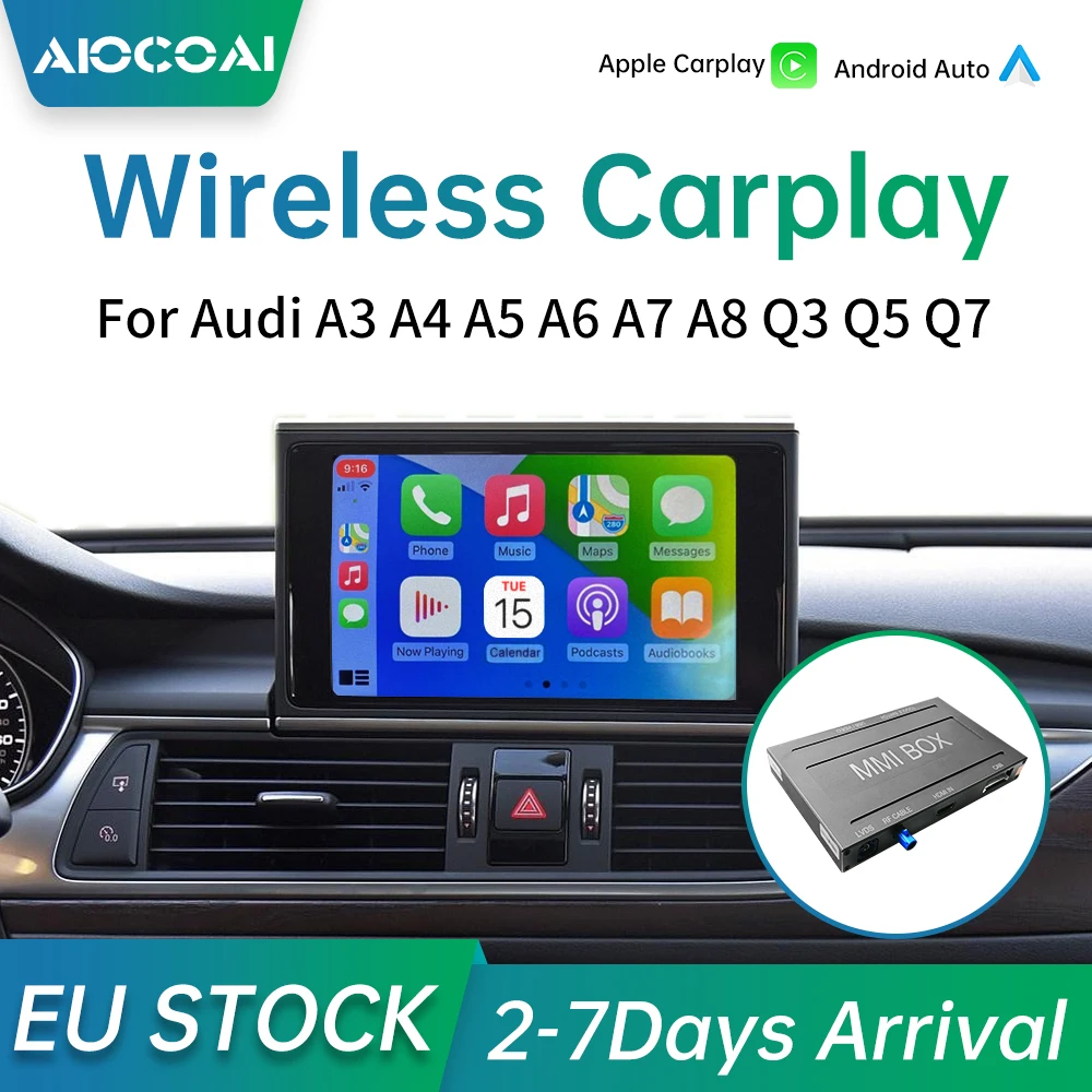 Беспроводной Android автомобильный и Apple Carplay декодер модуль для AUDI B9 A5/S5/A4/A3 A6 A7 A8 Q2 Q3 Q5