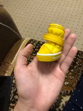 4 unids/set zapatos para perros de invierno de perro caliente botas de nieve zapatos de cuero de la PU para perros pequeños perros Chihuahua impermeable antideslizante cachorro para mascotas zapatos