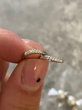 ModaOne-pendientes sencillos de circonio para mujer, aretes de Plata de Ley 925, joyería para la oreja