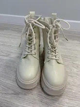 COOTELILI-Botines de punta redonda con cremallera y cordones para mujer, zapatos de moda, antideslizantes, con tacón de 5,5 cm, 2020