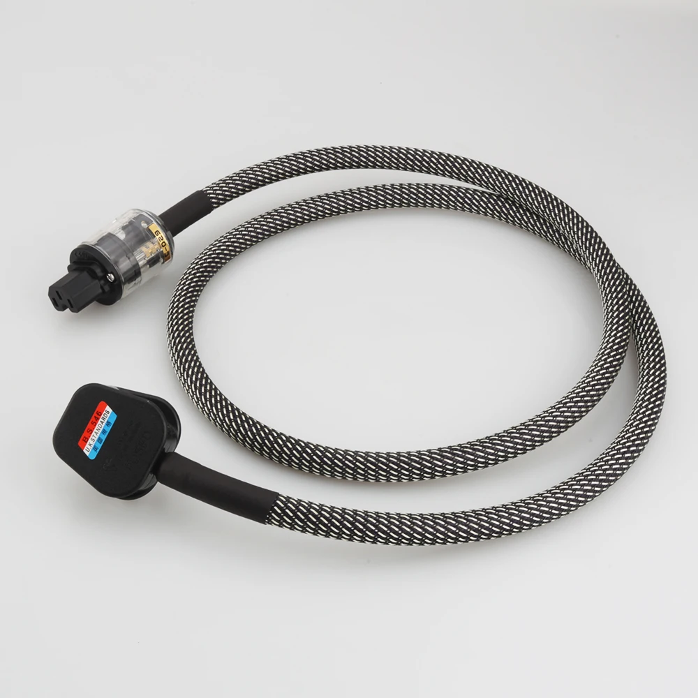 Cabo de Alimentação Audiocrast P110 Banhado a Prata e Reino Unido Cabo de Energia com 15a Iec Hi-end Hifi uk Novo - Image 4