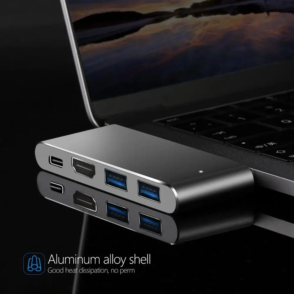 IREALTHINK OTG адаптер концентратор usb Type c HDMI адаптер usb-хаб Macbook Pro/iPad аксессуары док-станция usb c адаптер