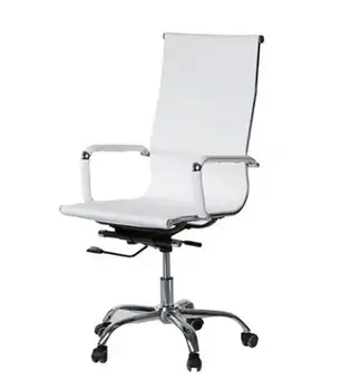 

Gas swivel chair with arms and high back.