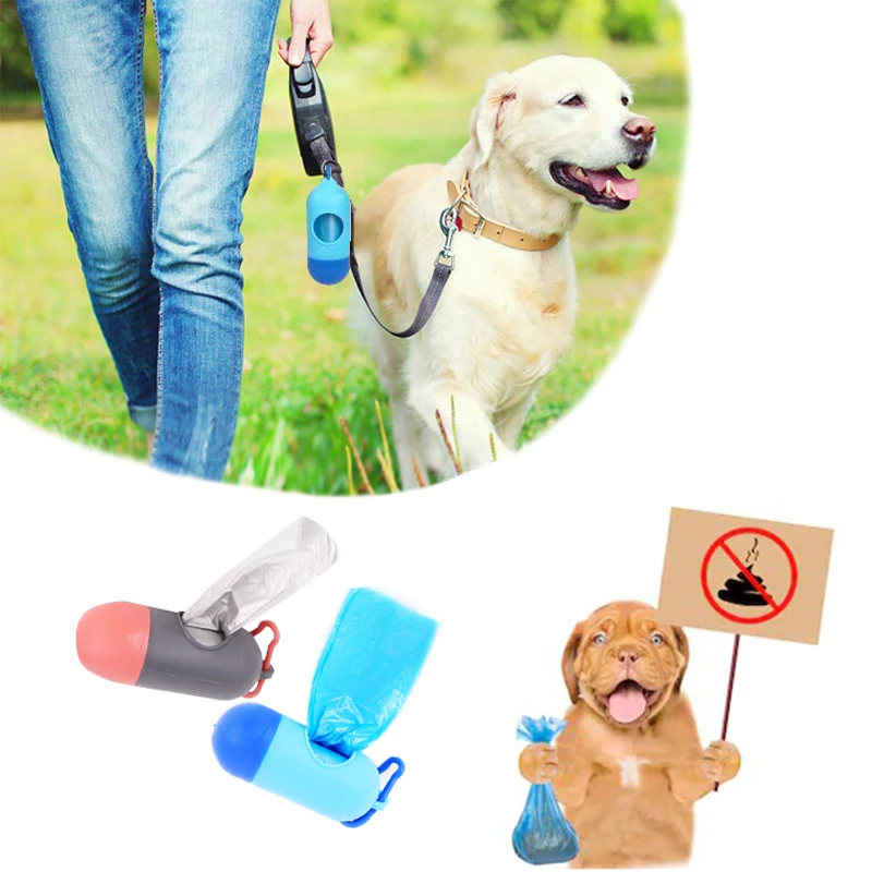 

Pet Dog Poop Bag with Dispenser Cat Waste Cleaning Bags Extra Thick Strong Poop Bags for Dogs Cats Leak-Proof Garbage Bags Set