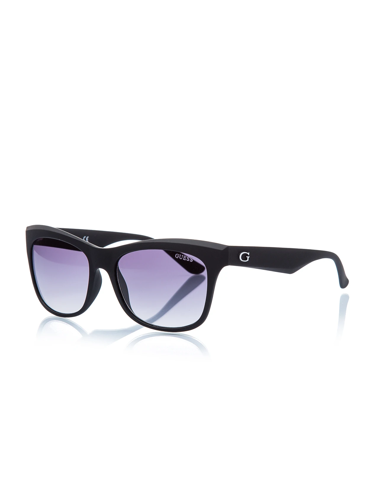 

Unisex sunglasses gu 7464 05b bone black organic rectangle rectangular 55-17-140 guess