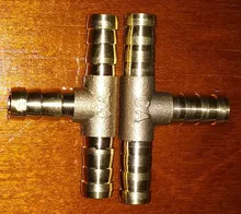 Pipe-Fitting Hose Brass Copper 16mm Barb 2-3-4-Way-Connector 10mm 12mm 19mm for 4mm 5mm