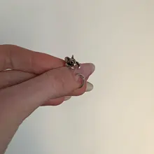 CHENGXUN-Anillo de latón ajustable con ratón para mujer, nudillo de latón, estilo bohemio, elegante, joyería