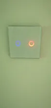 Interruptor de luz táctil de pared estándar de la UE, toma de corriente de pared, Sensor, Panel de cristal blanco, con retroiluminación LED, AC220V